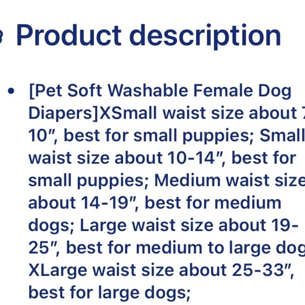 PET SOFT REUSABLE 🐶 BROWN PUPPY/DOG DIAPER SMALL